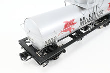 Load image into Gallery viewer, Gauge 1 - 1:32nd Scale Brass PSC - Precision Scale Co. Various Roads 8,000 Gallon Tank Car Factory Painted SVOX - Mobil Gas No. 78901
