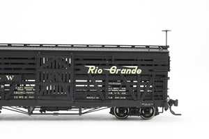 HOn3 Blackstone Models D&RGW - Denver & Rio Grande Western 5500 Series 30' Double Deck Stock Car Flying Grande Herald No. 5803