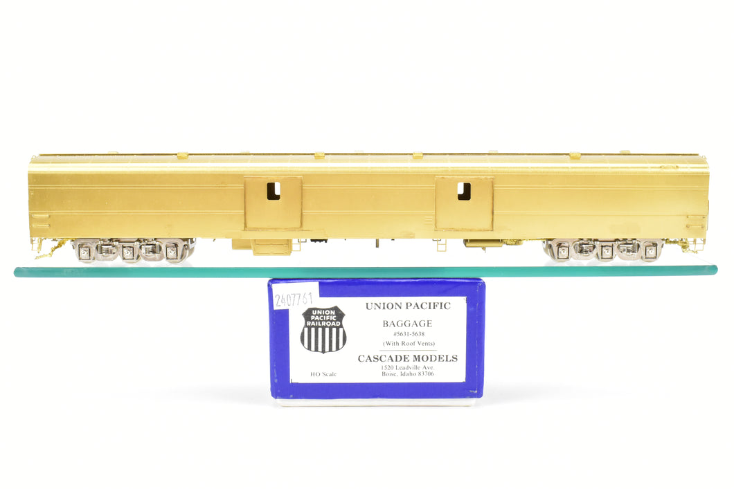 HO Brass Cascade Models UP - Union Pacific 1954 ACF Baggage 5631 - 5638 Series With Roof Vents 