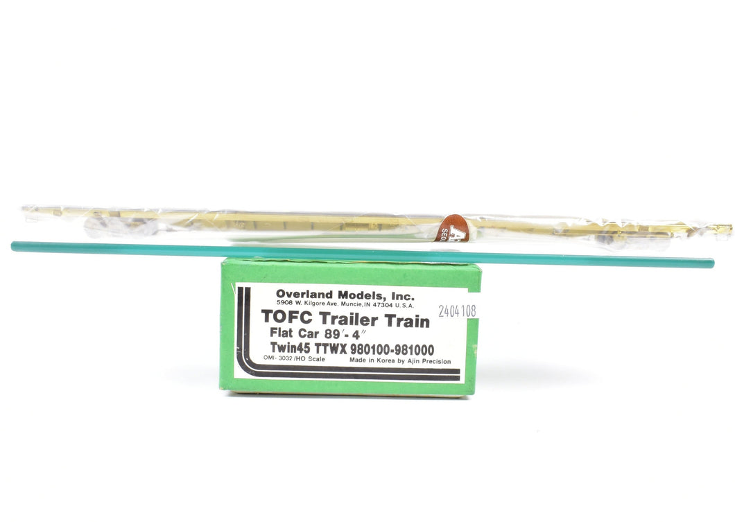 HO Brass OMI - Overland Models, Inc. Various Roads TOFC Trailer Train Flat Car 89'-4