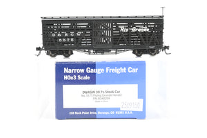 HOn3 Blackstone Models D&RGW - Denver & Rio Grande Western 30' Stock Car Flying Grande No. 5575