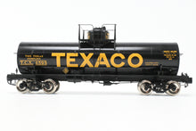 Load image into Gallery viewer, Gauge 1 - 1:32nd Scale Brass PSC - Precision Scale Co. Various Roads 8,000 Gallon Tank Car Factory Painted TXC - The Texas Company Texaco No. 4593
