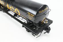 Load image into Gallery viewer, Gauge 1 - 1:32nd Scale Brass PSC - Precision Scale Co. Various Roads 8,000 Gallon Tank Car Factory Painted TXC - The Texas Company Texaco No. 4593

