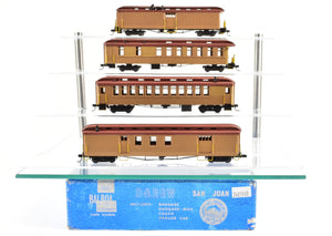 HOn3 Brass Balboa D&RGW - Denver & Rio Grande Western 4-Car San Juan C/P