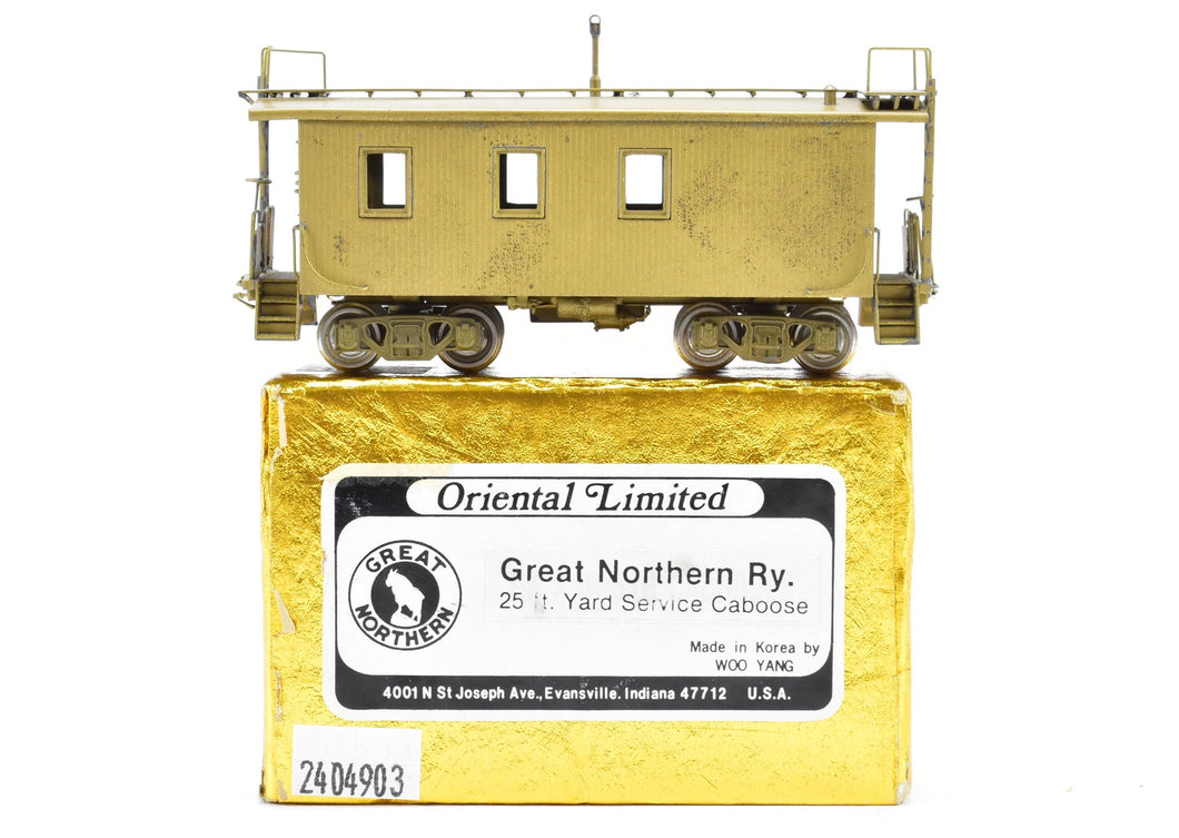 HO Brass Oriental Limited GN - Great Northern 25 Foot Yard Service Caboose