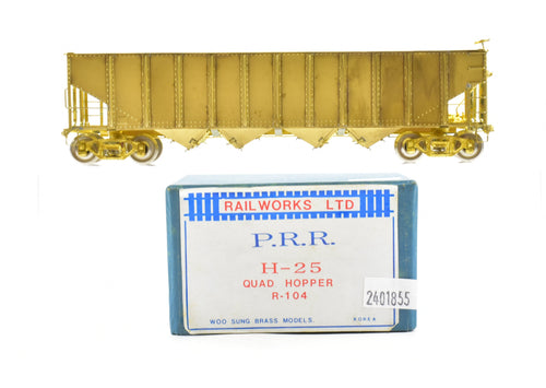 HO Brass Railworks PRR - Pennsylvania Railroad H-25 Quad Hopper