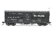 Load image into Gallery viewer, HOn3 Blackstone Models D&amp;RGW - Denver &amp; Rio Grande Western 30&#39; Stock Car Flying Grande No. 5500
