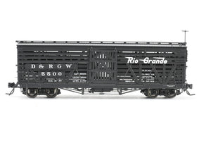 HOn3 Blackstone Models D&RGW - Denver & Rio Grande Western 30' Stock Car Flying Grande No. 5500