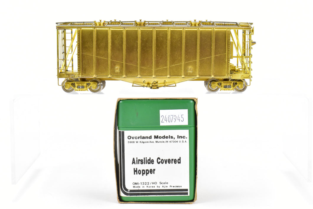HO Brass OMI - Overland Models, Inc. Various Roads Airslide Covered Hopper