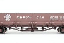 Load image into Gallery viewer, On3 San Juan Car Co. D&amp;RGW - Denver &amp; Rio Grande Western 700-Series Drop Bottom Gondola RTR No 796
