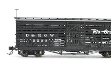 Load image into Gallery viewer, HOn3 Blackstone Models D&amp;RGW - Denver &amp; Rio Grande Western 30&#39; Stock Car Flying Grande No. 5500
