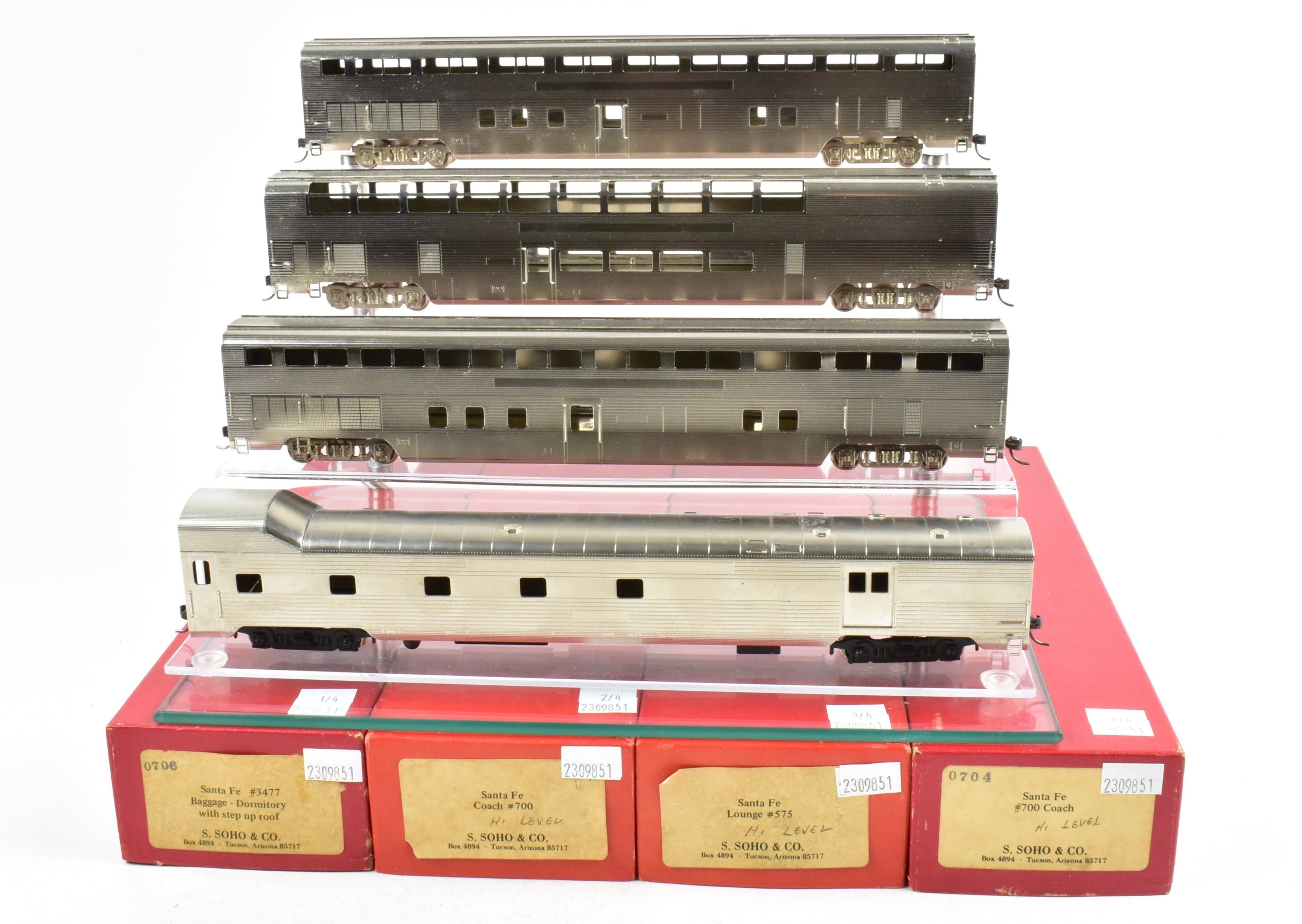 HO Brass S. Soho & Co. ATSF - Santa Fe El Capitan 4-Car Set – ReSourced  Rails