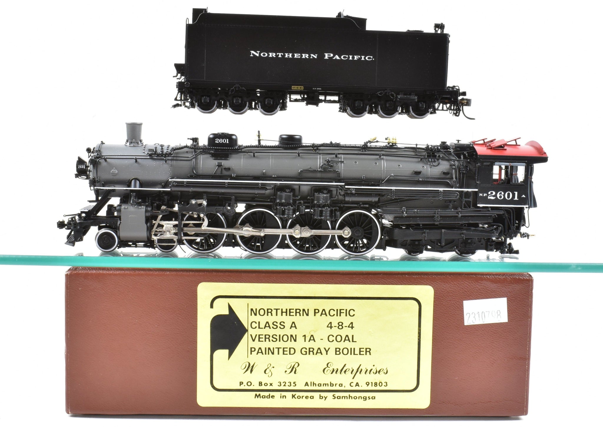 【配送】HO W&R Northern Pacific 4-8-4 Class A Ver.3 Oil Gray Boiler 外国車輌