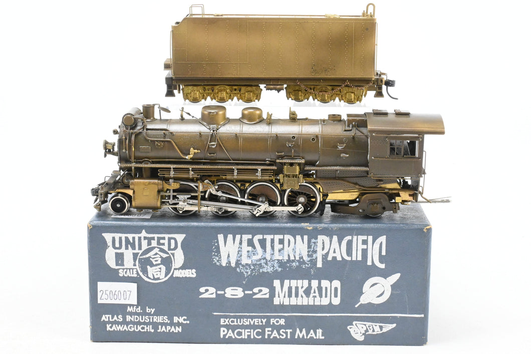 HO Brass PFM - United WP - Western Pacific MK-60 2-8-2 Mikado 1968 Run