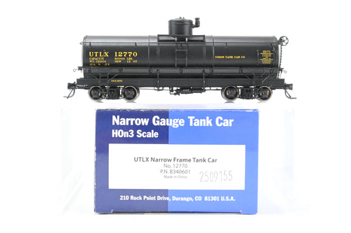 HOn3 Blackstone Models Various Roads UTLX – Union Tank Lines Narrow Frame Tank Car FP No. 12770