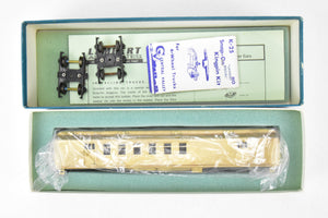 HO Brass Lambert ATSF - Santa Fe Heavyweight RPO Car with Central Valley Trucks