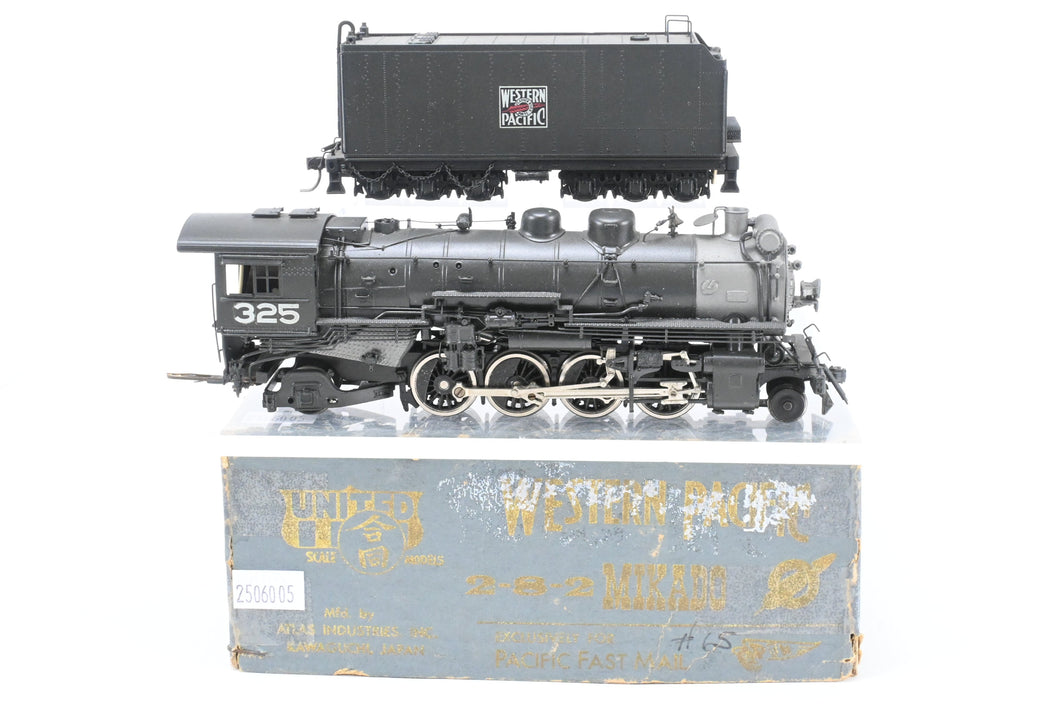 HO Brass PFM - United WP - Western Pacific MK-60 2-8-2 Mikado Custom Painted No. 325
