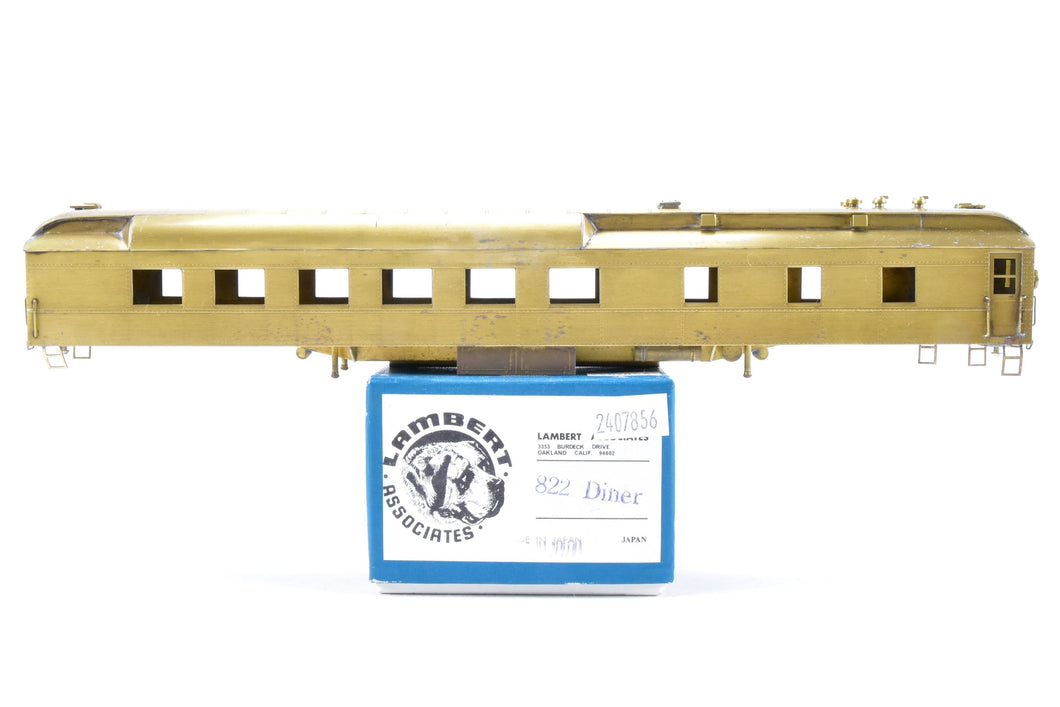 HO Brass Lambert #822 Various Roads Heavyweight Diner NO TRUCKS