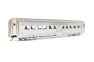 HO Brass Oriental Limited CB&Q/DRGW/WP California Zephyr 10-6 Budd Sleeper "Silver Summit"