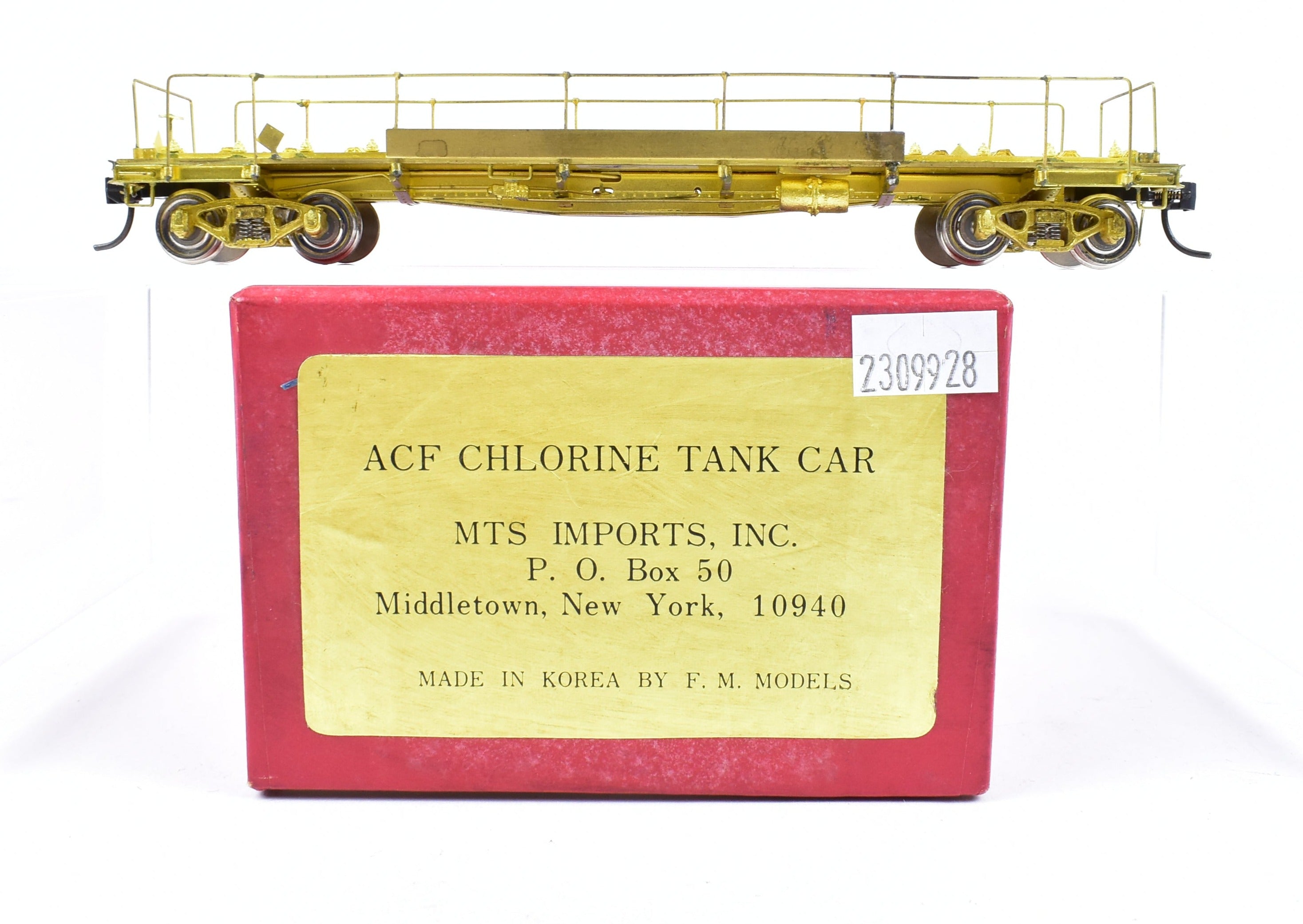 HO Brass - MTS Imports ACF Chlorine Tank Car - Penn. Salt Mfg. Co. - C –  Brass Basement
