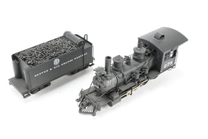 HOn3 Brass Westside Model Co. D&RGW - Denver & Rio Grande Western C-16 2-8-0 #278 Custom Painted w/Can Motor Upgrade