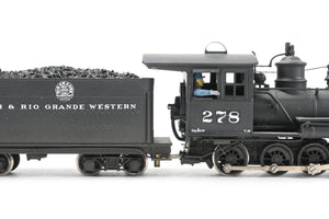 HOn3 Brass Westside Model Co. D&RGW - Denver & Rio Grande Western C-16 2-8-0 #278 Custom Painted w/Can Motor Upgrade