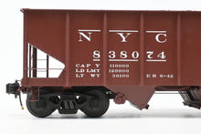 Load image into Gallery viewer, Gauge 1 - 1:32nd Scale Brass Eastern Railways NYC - New York Central USRA - United States Railway Administration 2-Bay Hopper Factory Painted No. 838074, No. 108 of 120

