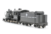 Load image into Gallery viewer, HOn3 Brass Westside Model Co. D&amp;RGW - Denver &amp; Rio Grande Western C-16 2-8-0 #278 Custom Painted w/Can Motor Upgrade
