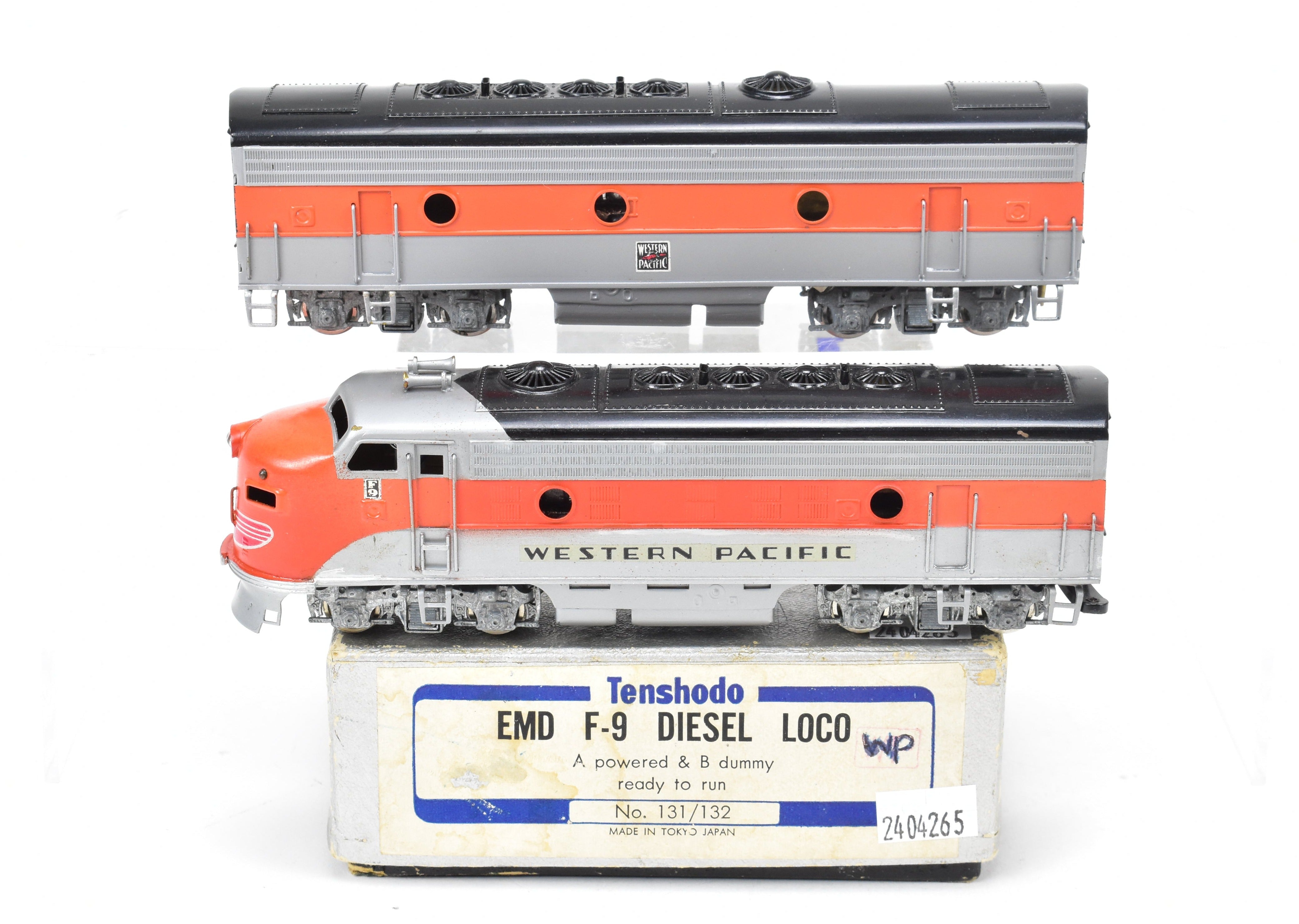 HO Brass PFM - Tenshodo WP - Western Pacific EMD F9 A/B Pair