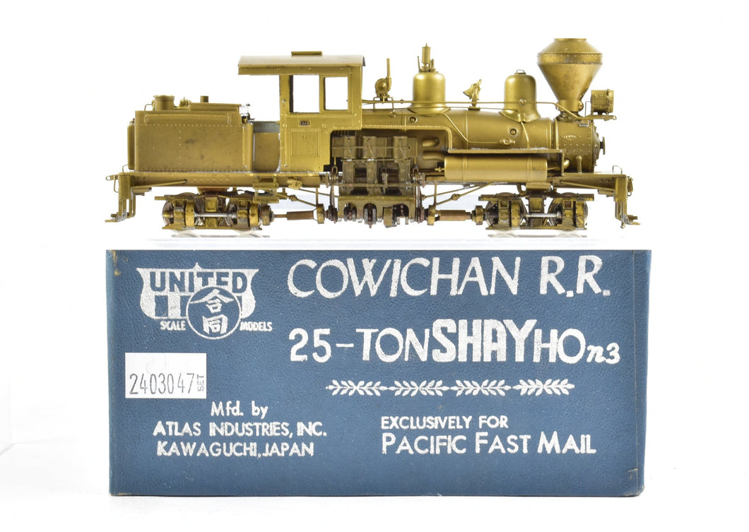 HOn3 Brass PFM - United CON Cowichan Railroad 25-ton Shay 1969 Run