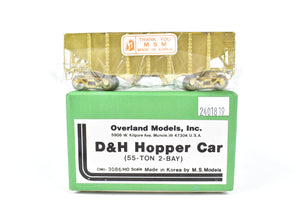 HO Brass OMI - Overland Models, Inc. D&H - Delaware & Hudson 55-Ton 2-Bay Hopper