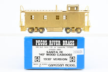 Load image into Gallery viewer, HO Brass Pecos River Brass ATSF - Santa Fe Wood Caboose 1930's Version
