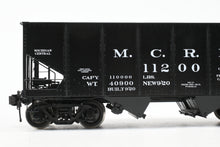 Load image into Gallery viewer, Gauge 1 - 1:32nd Scale Brass Eastern Railways MC - Michigan Central USRA - United States Railway Administration 2-Bay Hopper Factory Painted No. 11200, No. 14 of 20
