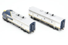 Load image into Gallery viewer, HO Athearn Genesis ATSF - Santa Fe EMD F7A/F7B Freight Phase I Set #338L and 338B FP Blue Bonnet w/ Light Weathering
