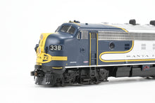 Load image into Gallery viewer, HO Athearn Genesis ATSF - Santa Fe EMD F7A/F7B Freight Phase I Set #338L and 338B FP Blue Bonnet w/ Light Weathering
