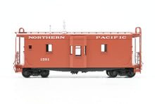 Load image into Gallery viewer, HO Brass W&amp;R Enterprises NP - Northern Pacific 36' Bay Window Caboose "AB" Brakes Version 3 Factory Painted Mineral Red No. 1591
