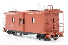 Load image into Gallery viewer, HO Brass W&amp;R Enterprises NP - Northern Pacific 36' Bay Window Caboose "AB" Brakes Version 3 Factory Painted Mineral Red No. 1591
