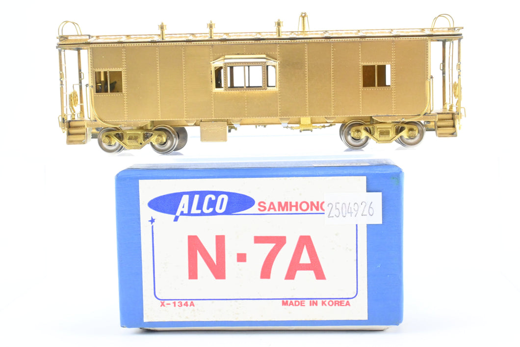 HO Brass Alco Models NYC - New York Central N-7A Bay Window Caboose