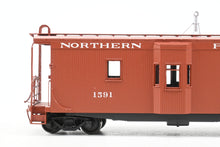 Load image into Gallery viewer, HO Brass W&amp;R Enterprises NP - Northern Pacific 36' Bay Window Caboose "AB" Brakes Version 3 Factory Painted Mineral Red No. 1591
