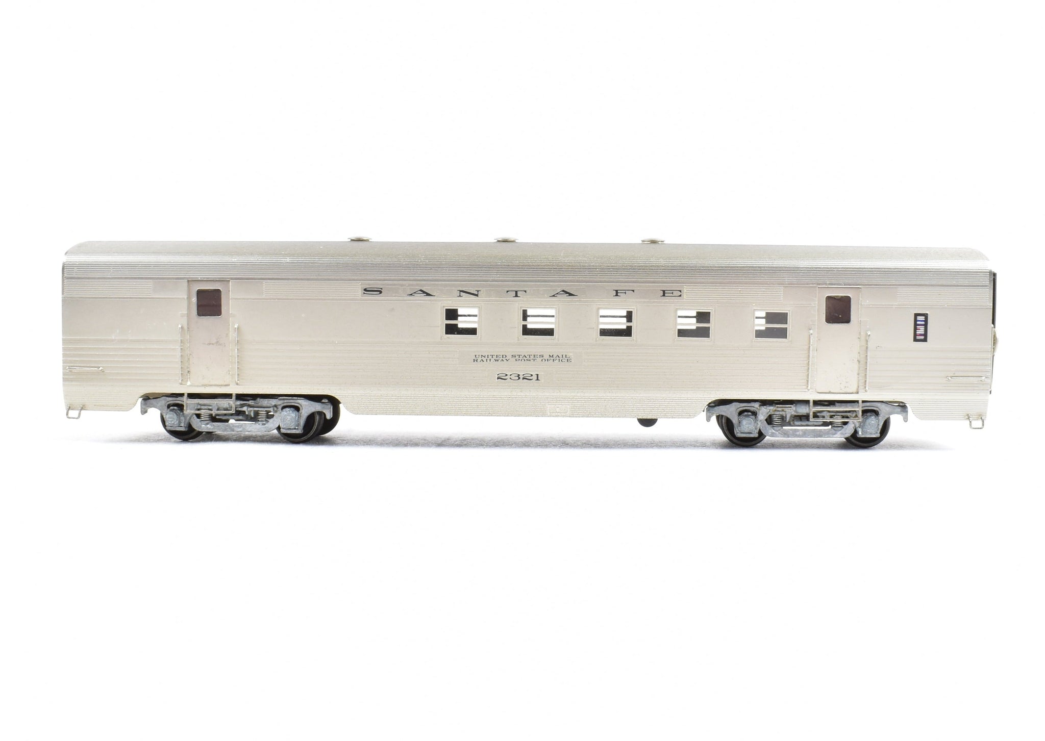 HO Brass Lambert ATSF - Santa Fe 60' Streamlined RPO Car with Central ...
