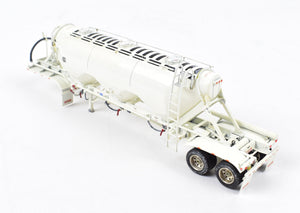 HO Brass CON CMC - Classic Mint Collectibles Peterbilt 379 3-Axle Tractor w/ Sleeper and Heil 1040 Dry Bulk Trailer White FP