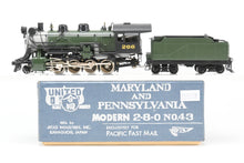 Load image into Gallery viewer, HO Brass PFM - United MA&amp;PA - Maryland &amp; Pennsylvania 2-8-0 Consolidation Modern No 43 1971 Run Custom Painted Unlettered
