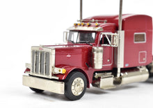 Load image into Gallery viewer, HO Brass CON CMC - Classic Mint Collectibles Peterbilt 379 3-Axle Tractor w/ Sleeper and Heil 1040 Dry Bulk Trailer White FP
