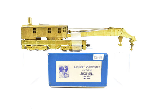 HO Brass Lambert Bucyrus-Erie Railway Crane 250 Ton 