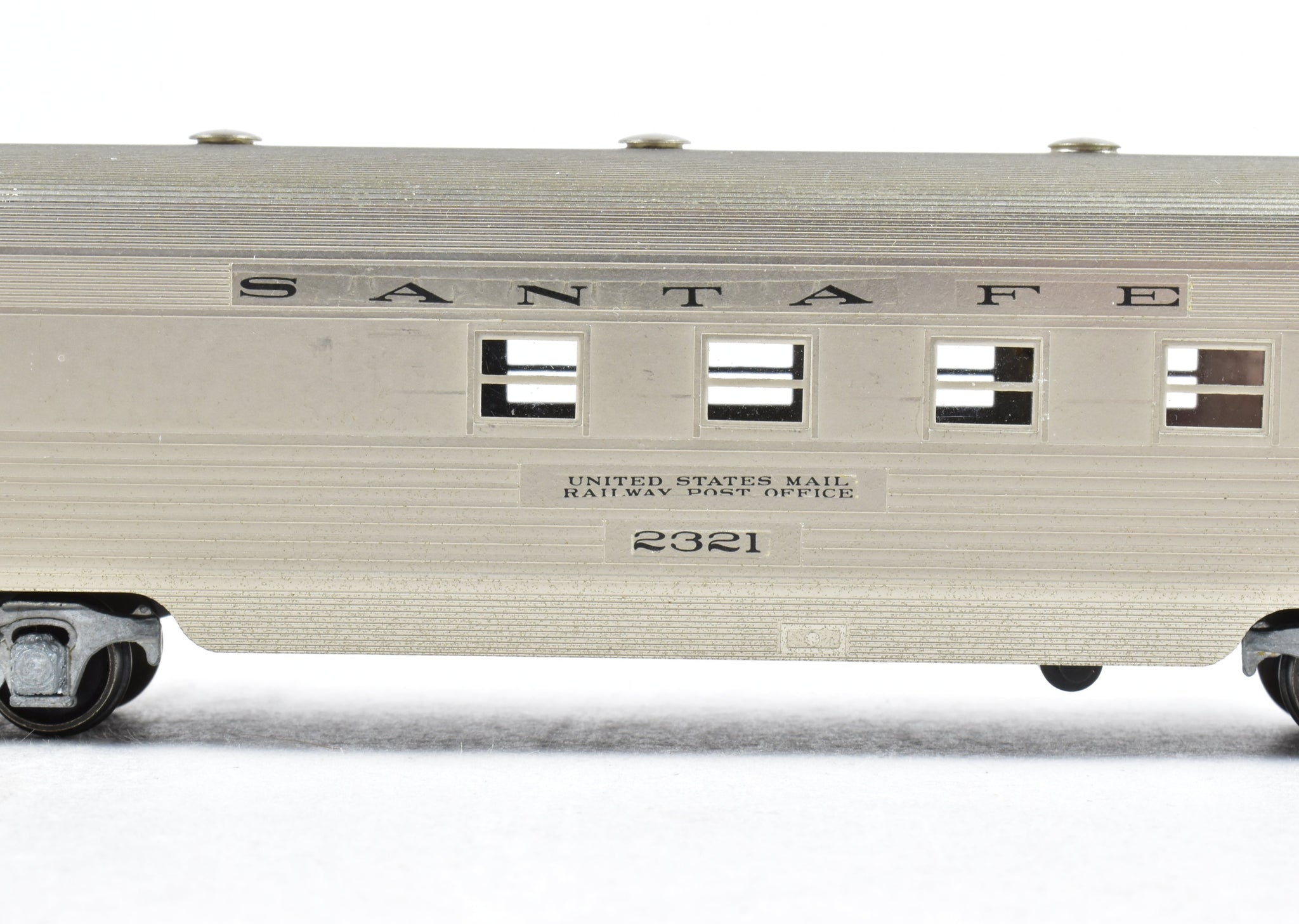 HO Brass Lambert ATSF - Santa Fe 60' Streamlined RPO Car with Central ...