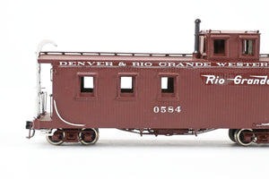 HOn3 Brass PSC - Precision Scale Co. D&RGW - Denver & Rio Grande Western Peaked Roof Caboose CP No. 0584