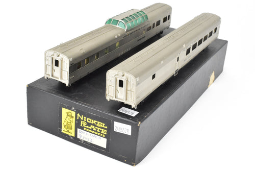 HO Brass NPP - Nickel Plate Products CB&Q - Burlington Route WP & D&RGW California Zephyr Dome Dormitory Coffee Shop and Diner Set