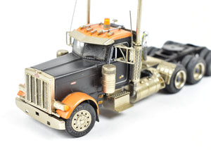 HO Brass CON CMC - Classic Mint Collectibles Peterbilt 379 4-Axle Tractor with Talbert 55SA Low Boy Trailer FP