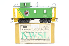 Load image into Gallery viewer, HO Brass NWSL - Northwest Short Line NP - Northern Pacific 1700 Series Wood Caboose Rebuilt Steel Ends &amp; Steps Custom Painted &amp; Weathered No. 1504
