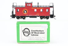 Load image into Gallery viewer, HO Brass OMI - Overland Models, Inc. GN - Great Northern 30' Wood Sided Caboose Custom Painted No. X203
